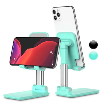 Foldable & Adjustable Mobile Phone and Tablet Stand | Flexible Desktop Mount & Lazy Bracket Support for All Devices (Random Color)
