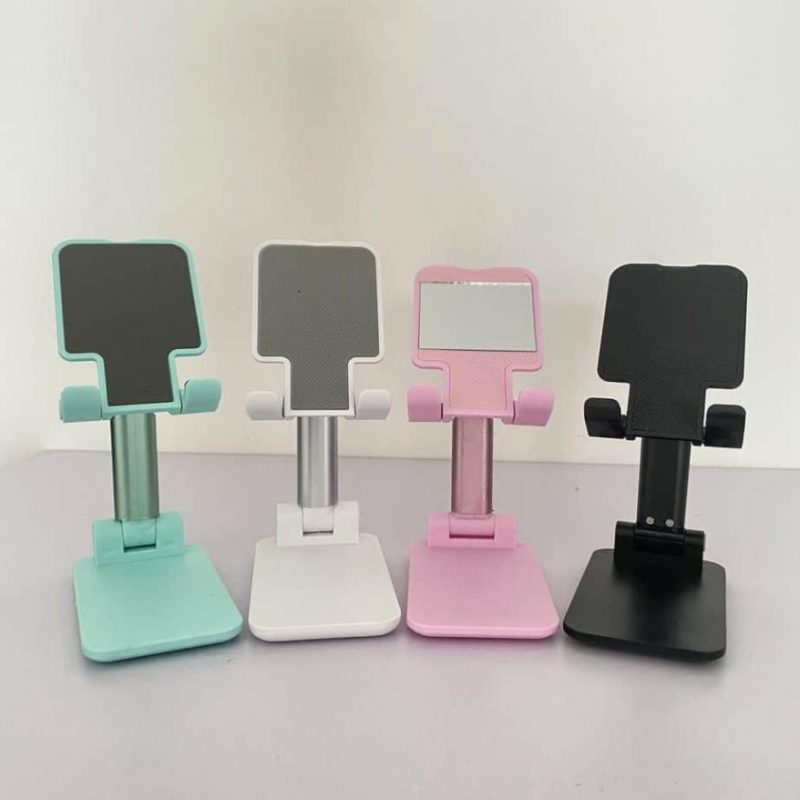 Foldable & Adjustable Mobile Phone and Tablet Stand | Flexible Desktop Mount & Lazy Bracket Support for All Devices (Random Color)