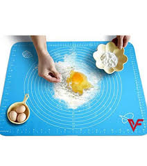 Silicone Roti Baking Mat with Measurements – Heat Resistant Non-Stick Dough Kneading & Flour Rolling Mat